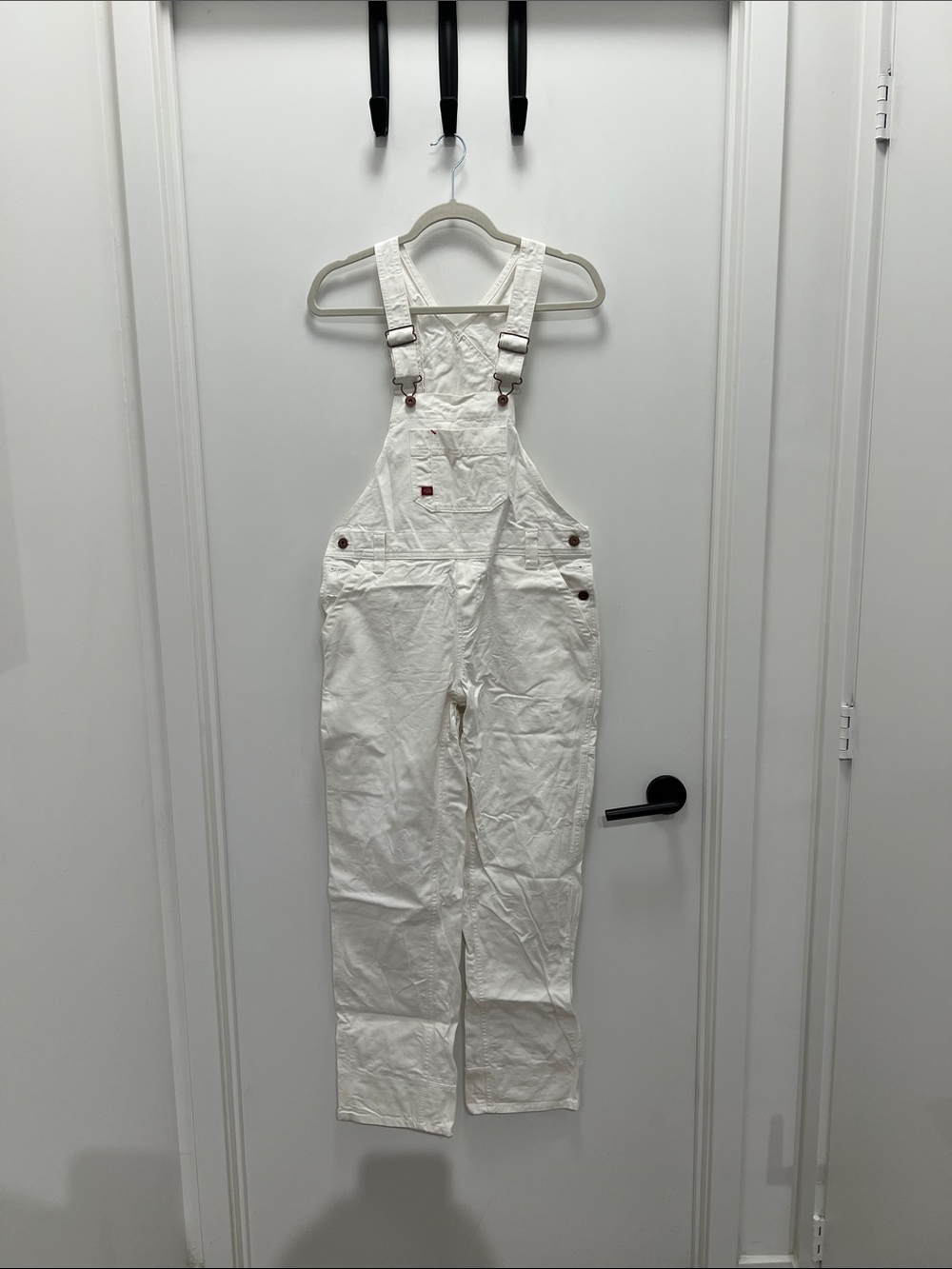Dickies White Women's Cotton Overalls Jumpsuit